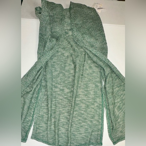 LulaRoe Longline Vest Joy Green W/ White Cover Up Lightweight XS NWT - Picture 7 of 10